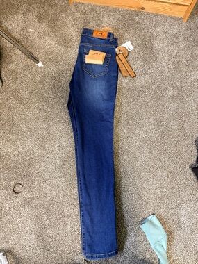 Dark Blue Stretch Slim Jeans